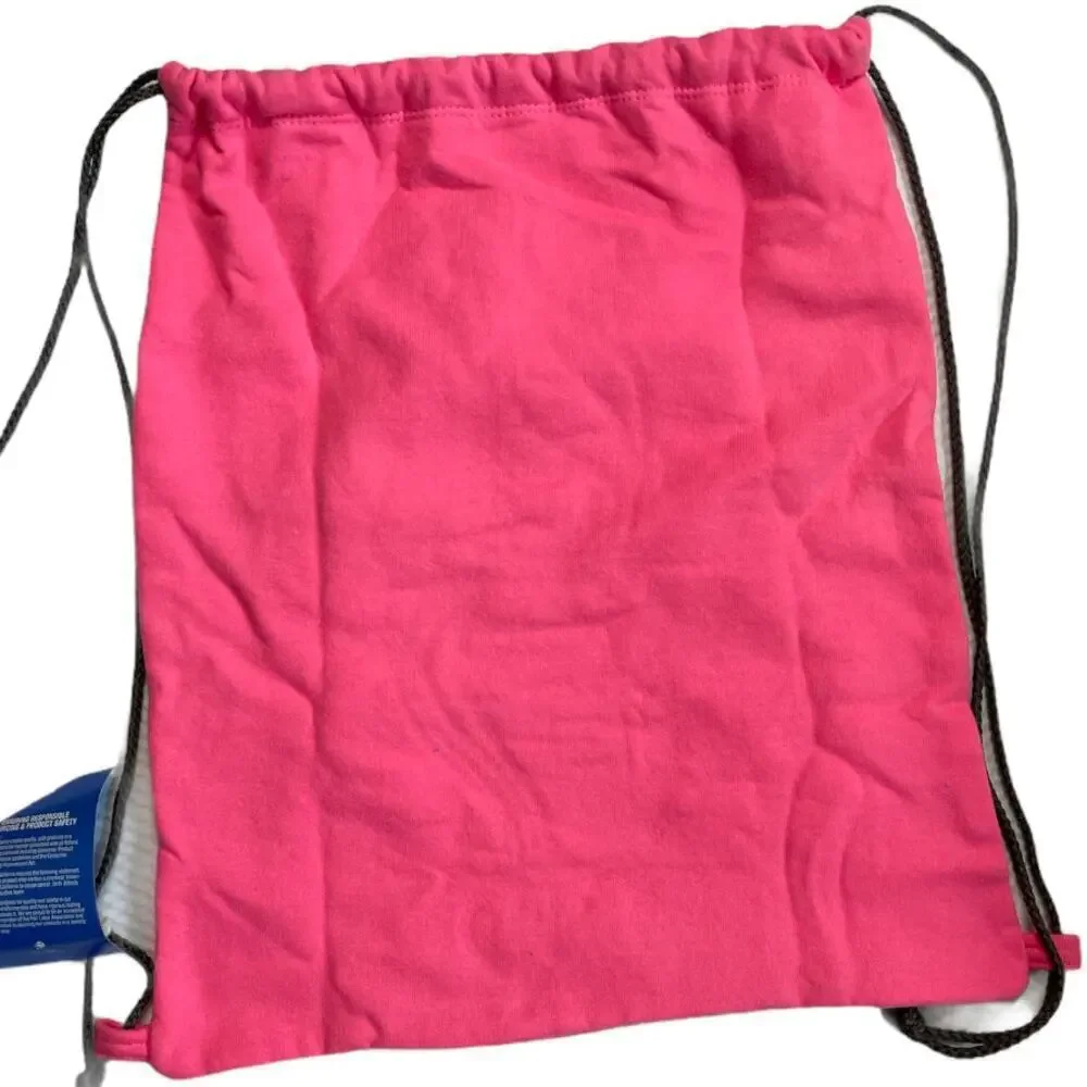 Port & Co. Gray Jersey Draw String Bag